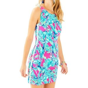 Lilly Pulitzer Mila shift dress raz berry lobster in love